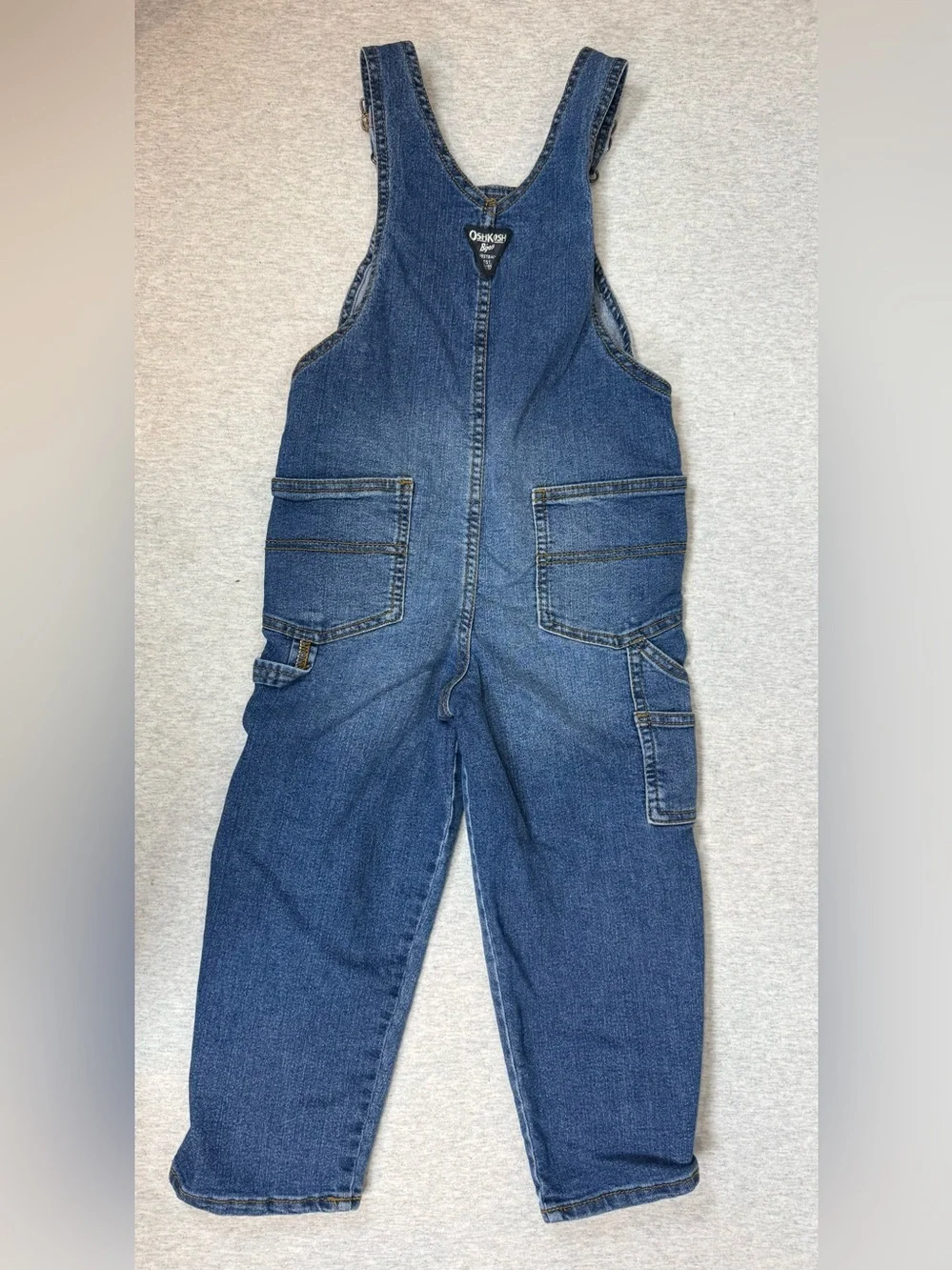 OshKosh B’gosh Denim Overalls Boys Blue Classic 5T